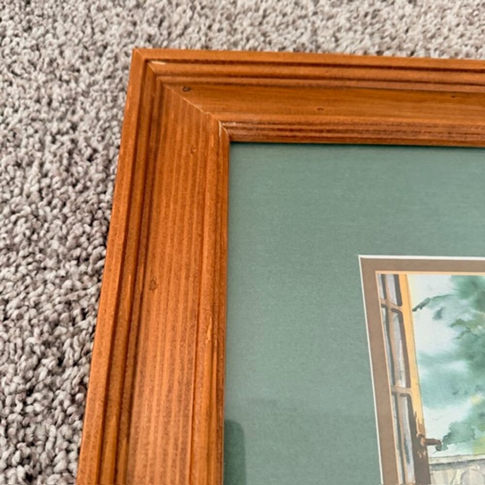 Southwest Artist D Madaras Artwork Framed & Matted Print Pine Forest Cabin Scene - Picture 9 of 11